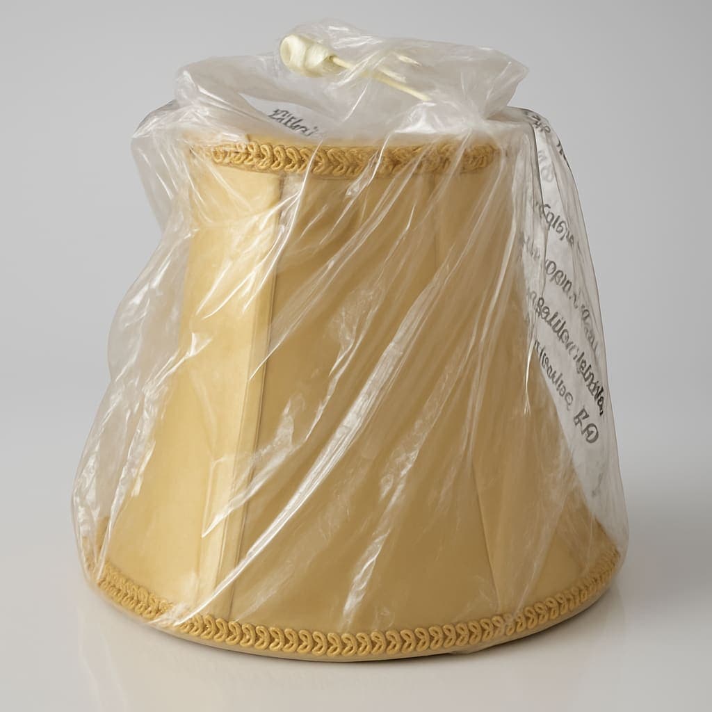 Elegant Gold Lamp Shade with Decorative Trim