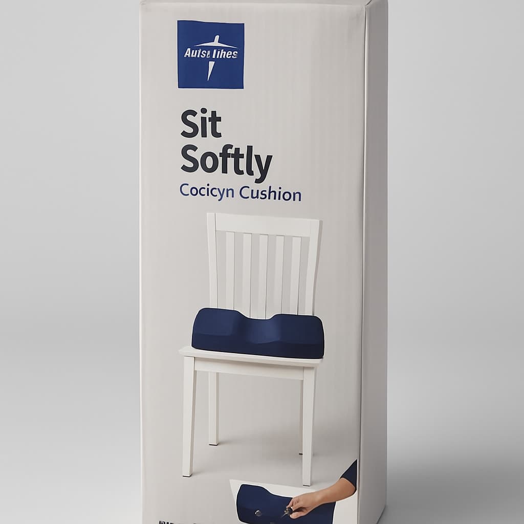 Medline Sit Softly Coccyx Cushion - Comfortable Support