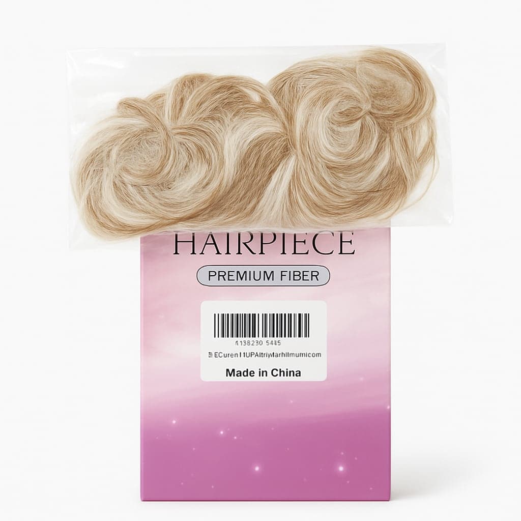 CJL Hair Small Messy Bun Hairpiece - Cream Blonde