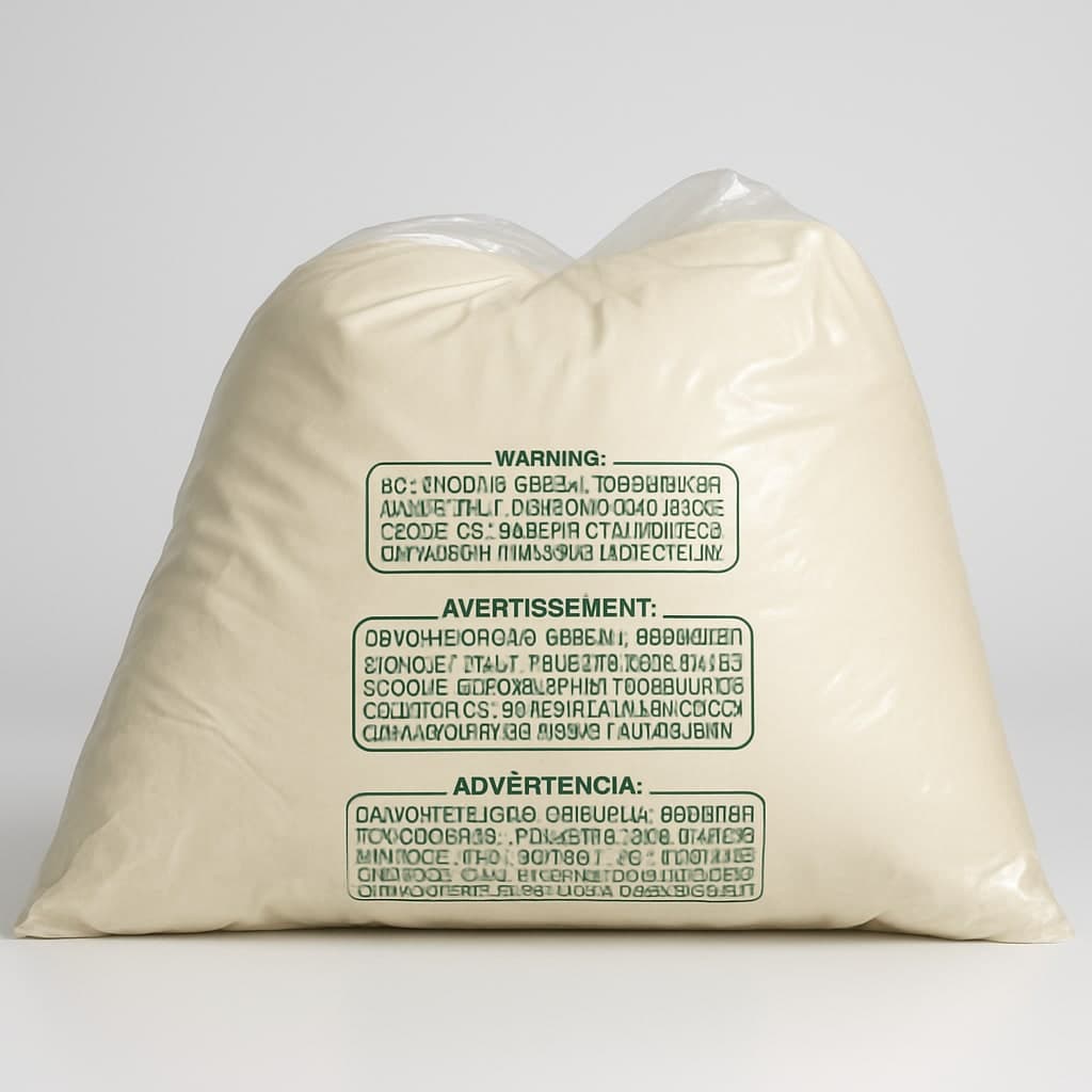 Large Beige Bean Pillow