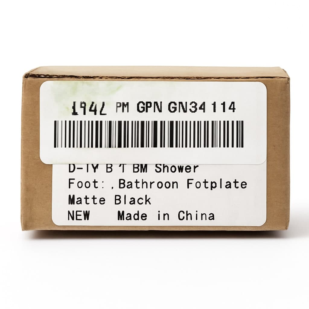 BME Shower Footplate - Matte Black