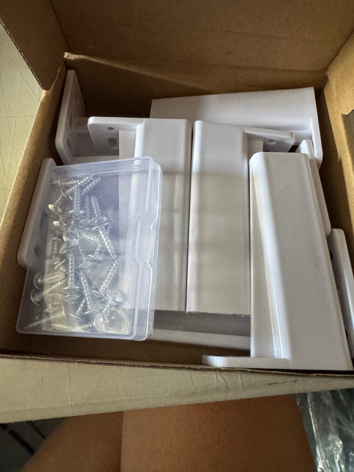 Chunful 4 Pair Rear Drawer Track Mounting Brackets – White Drawer Slide Rear Sockets