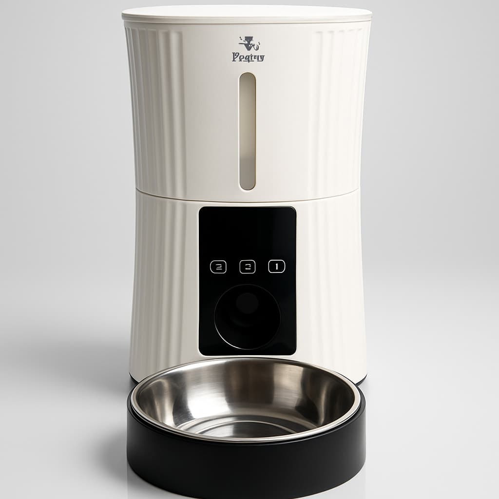 Petory Automatic Pet Feeder with Stainless Steel Bowl