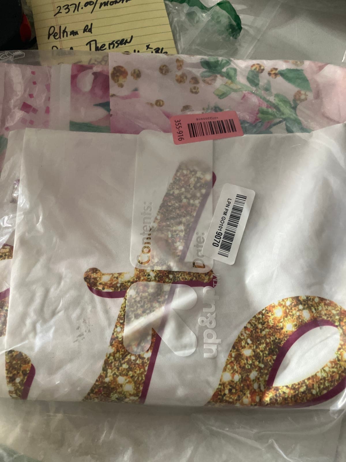 2 yards of love and light fabric