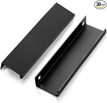 Rergy 9 Pack Black Cabinet Finger Pulls