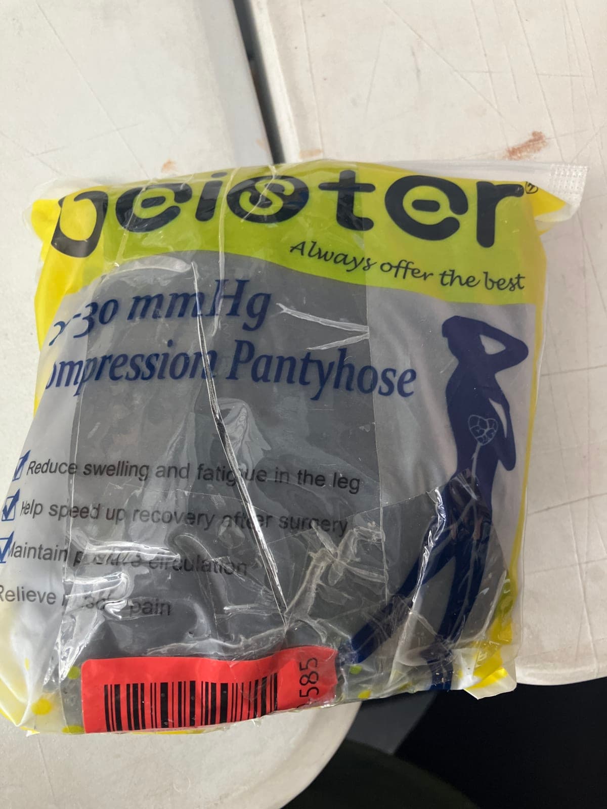 Xxl Gelost 20-30 mmHg Compression Pantyhose