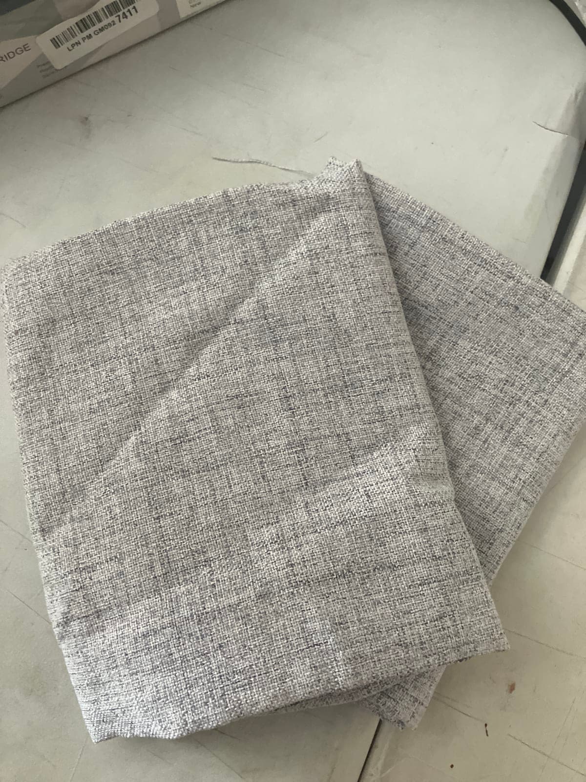 Gray Textured curtain panels 25x 30 - 2 panels