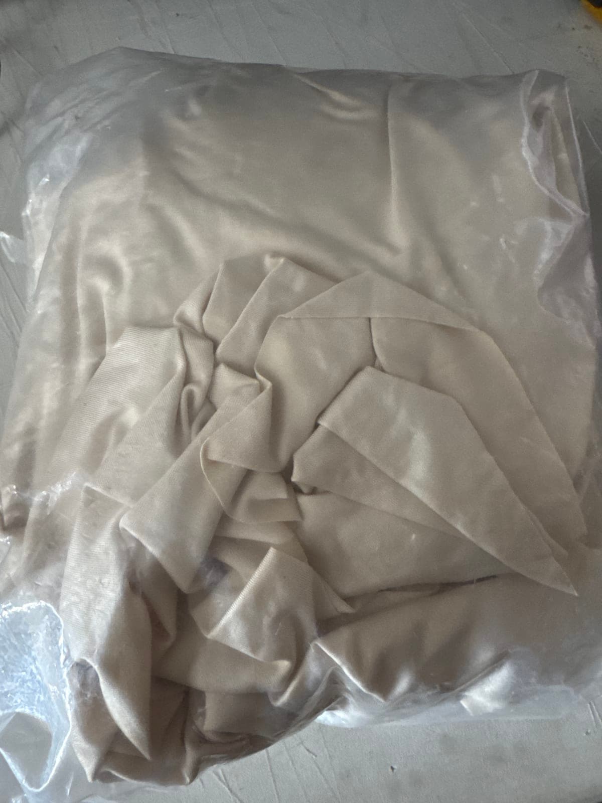 Square Ivory Stretch Spandex Ruffle Tablecloth – Slinky Fabric