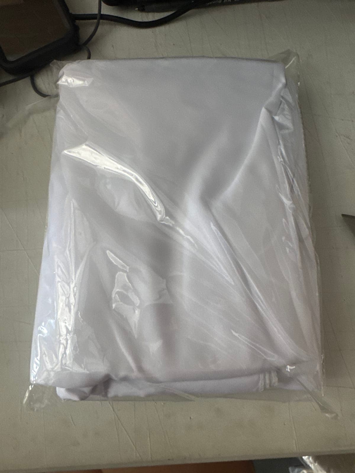 Large piece of white fabric