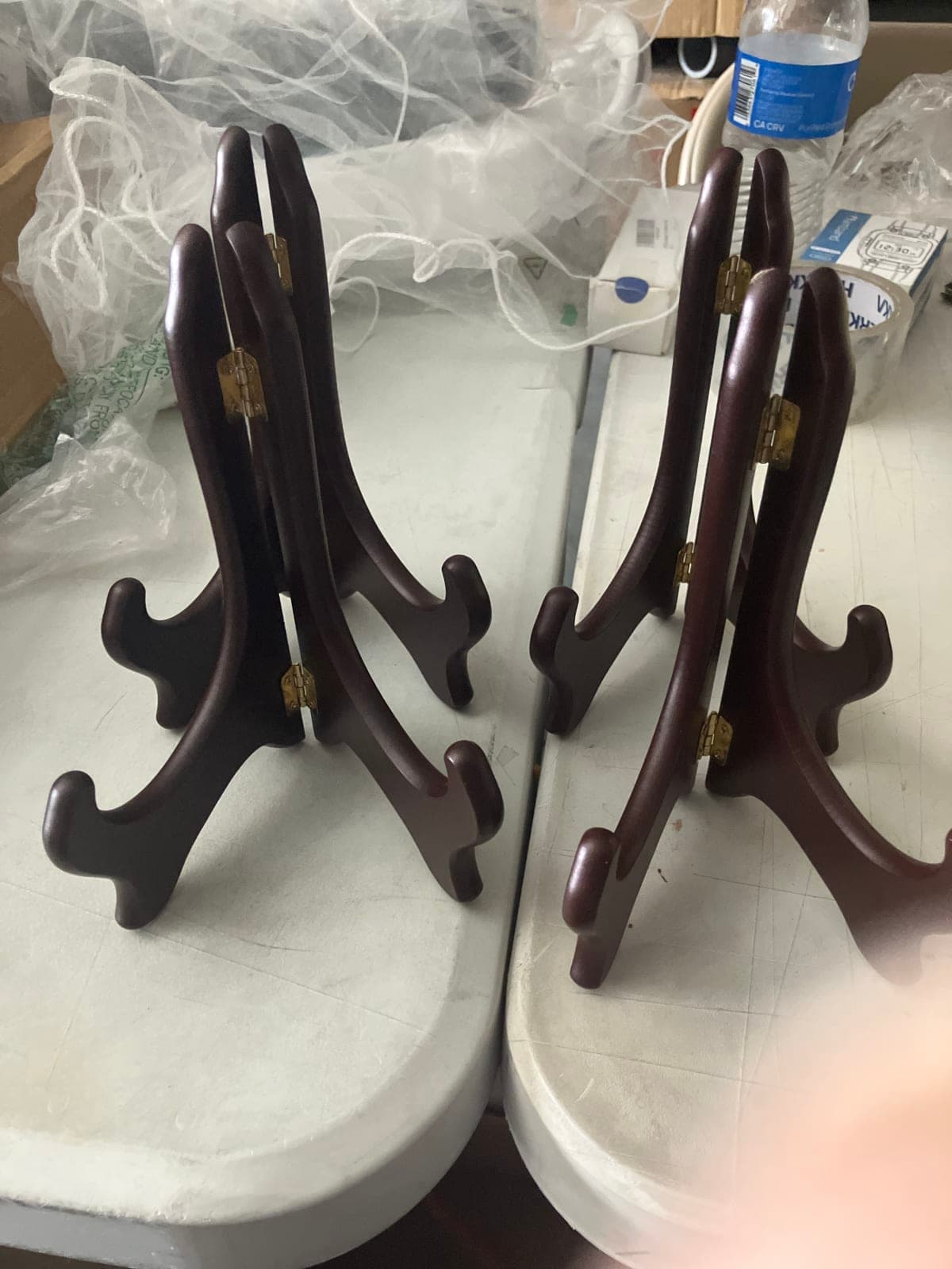Elegant Wooden Display Stands - Set of 4