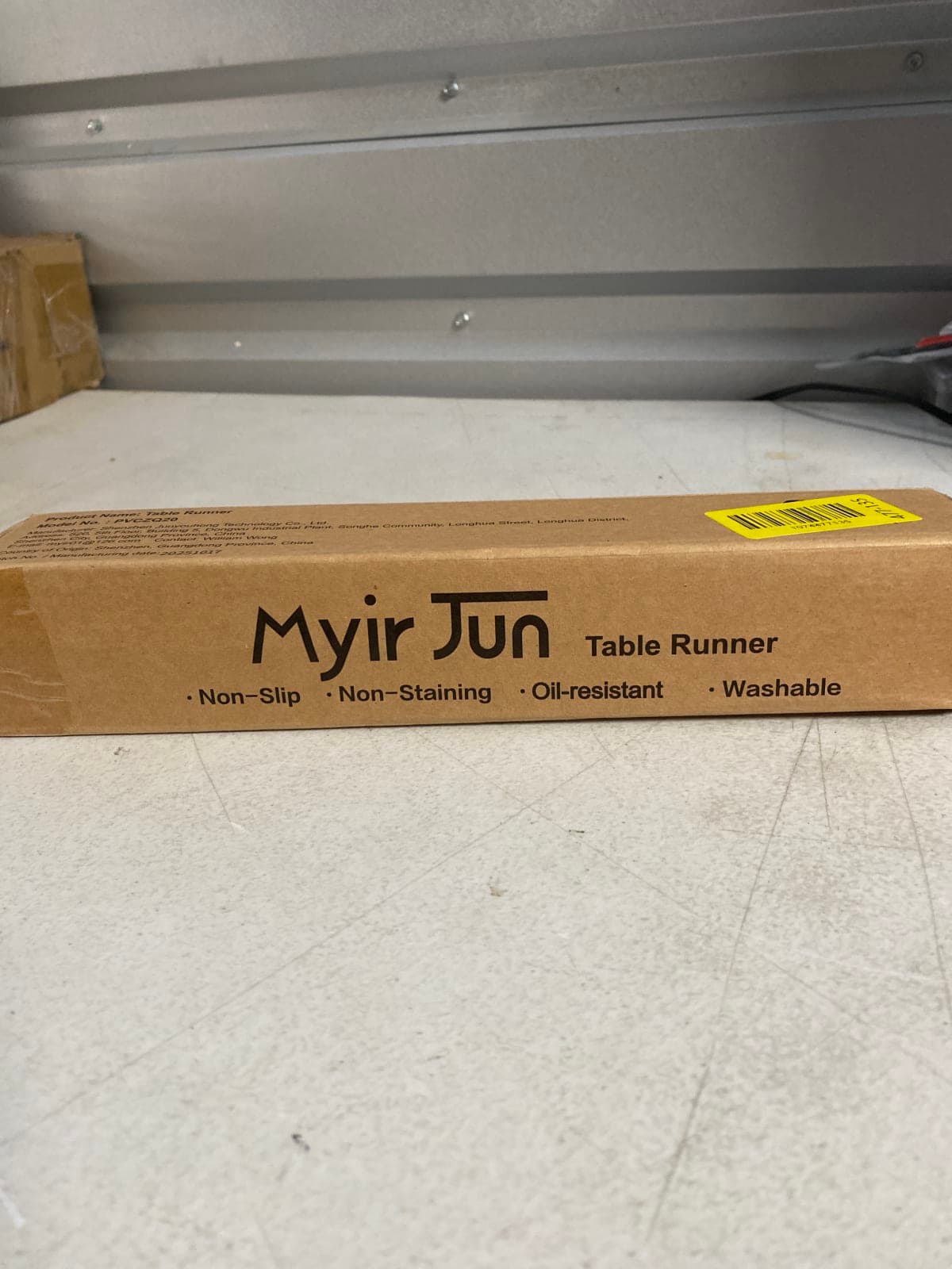 Myir JUN Table Runner, Vinyl Table Runner Indoor 72 Inch Long Arbitrarily Cropped Runner for Table Heatproof for Home Party