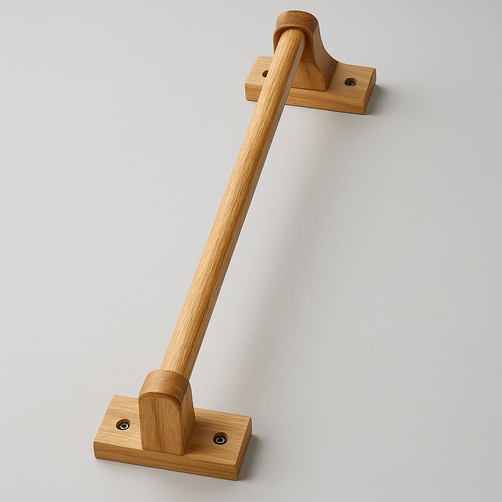 18in Wooden Towel Bar with Mounting Brackets