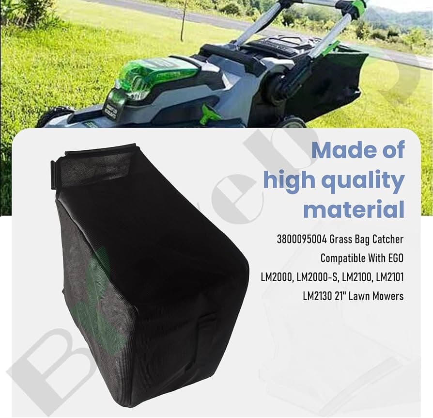 Braveboy 3800095004 Grass Bag Catcher Compatible with EGO LM2000, LM2000-S, LM2100, LM2101, LM2130 21" Lawn Mowers -(Without Grass Catcher F