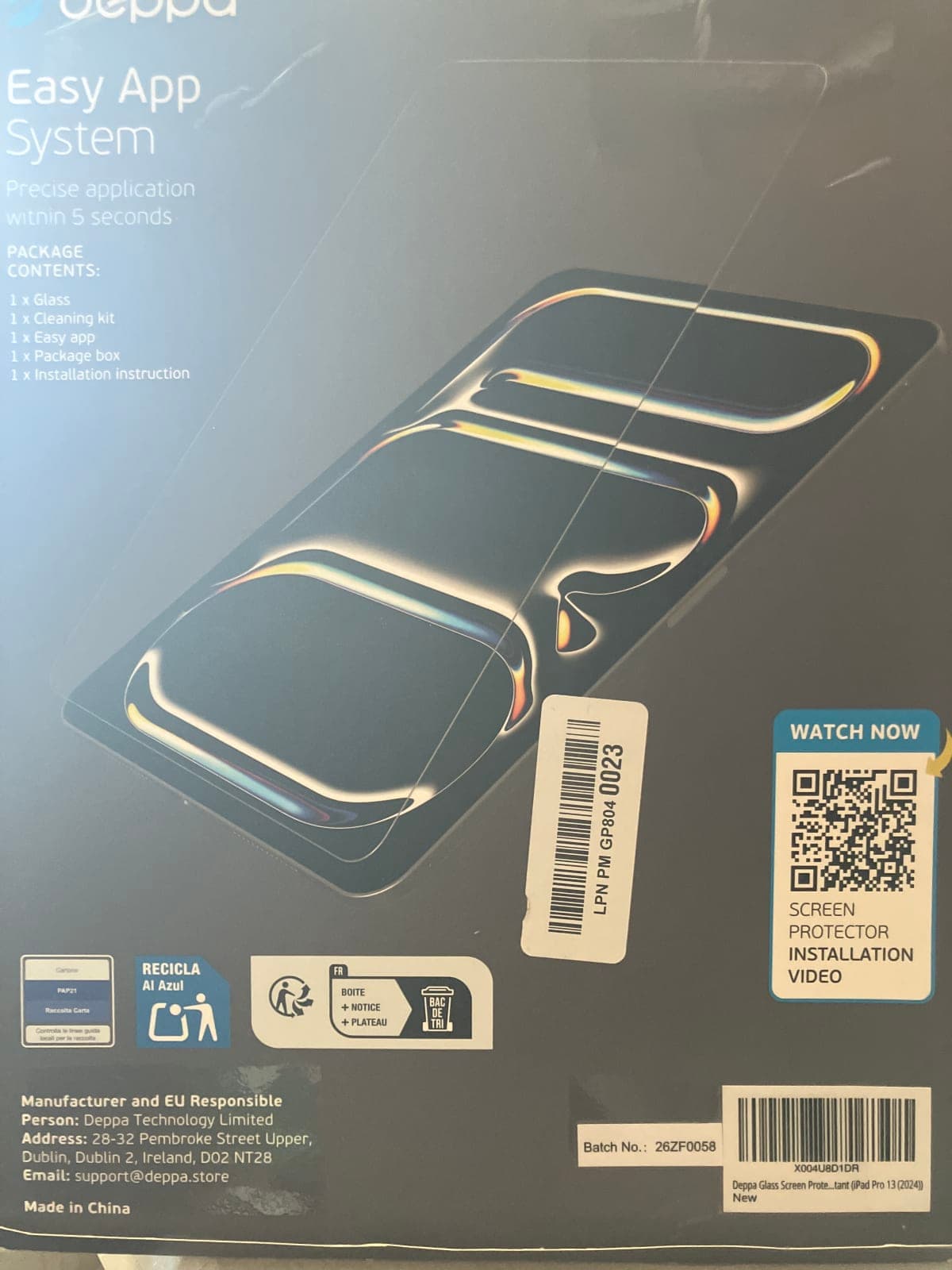 Deppa Easy App System for iPad Pro 13 (2022) - Screen Protector