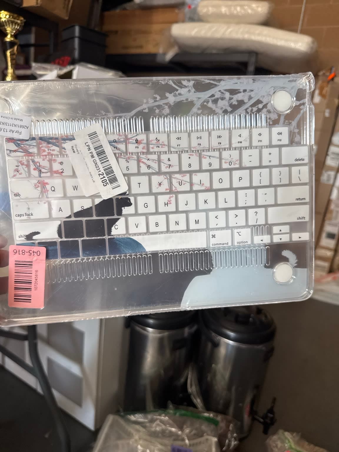 MacBook Air 13.6” Hard Shell Case with Keyboard Cover – Cherry Blossom – Fits A2681/A3113/A3240