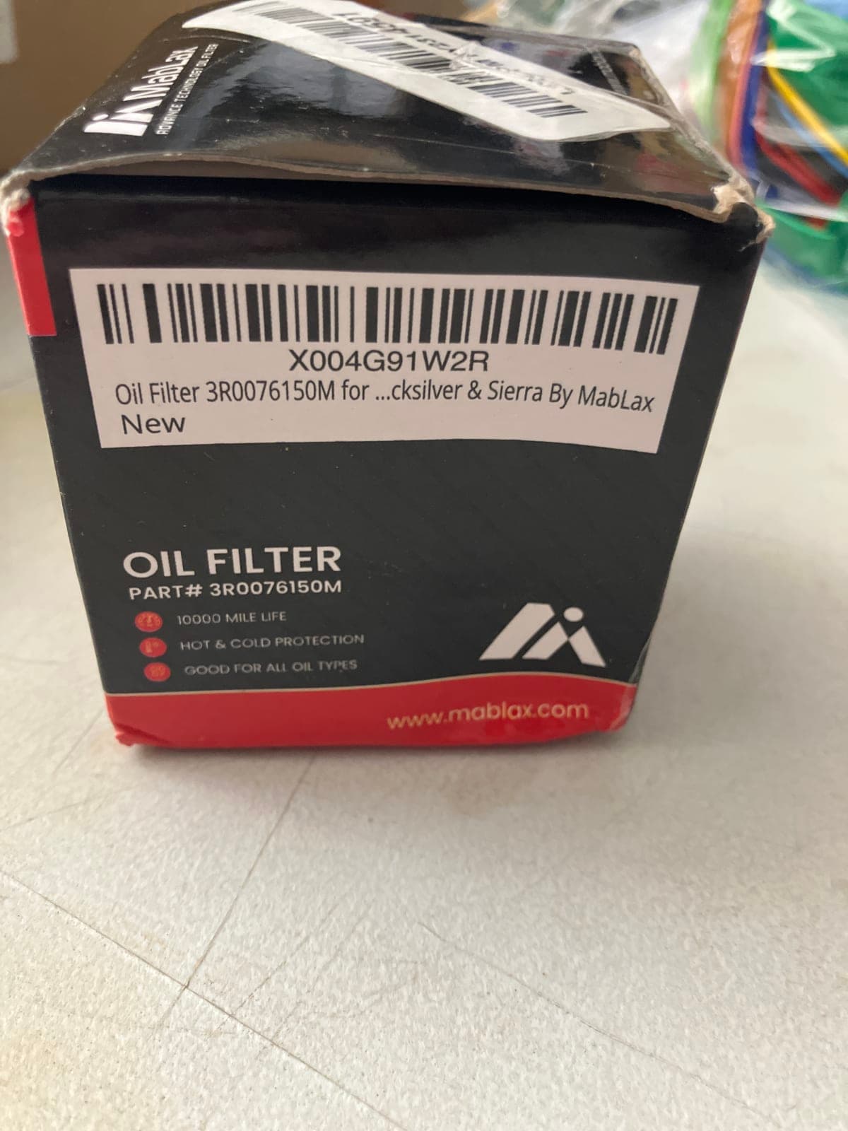 MabLax Oil Filter 3R0076150M - 10,000 Mile Life