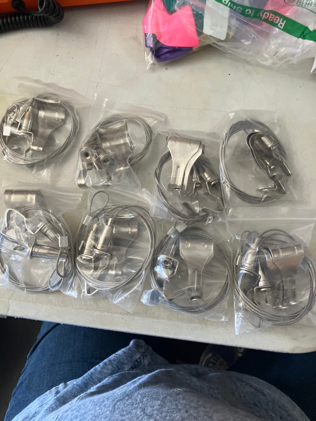 Stainless Steel Cable Clips - Set of 8