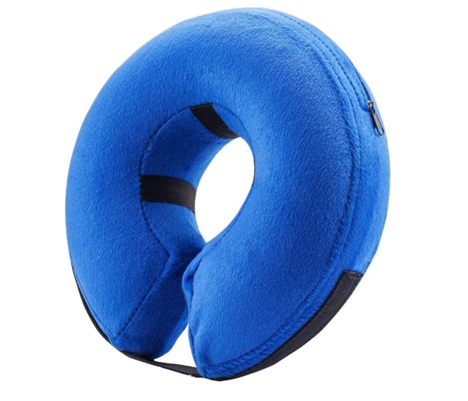 BENCMATE Protective Inflatable Pet Recovery E-Collar – Small (Blue)