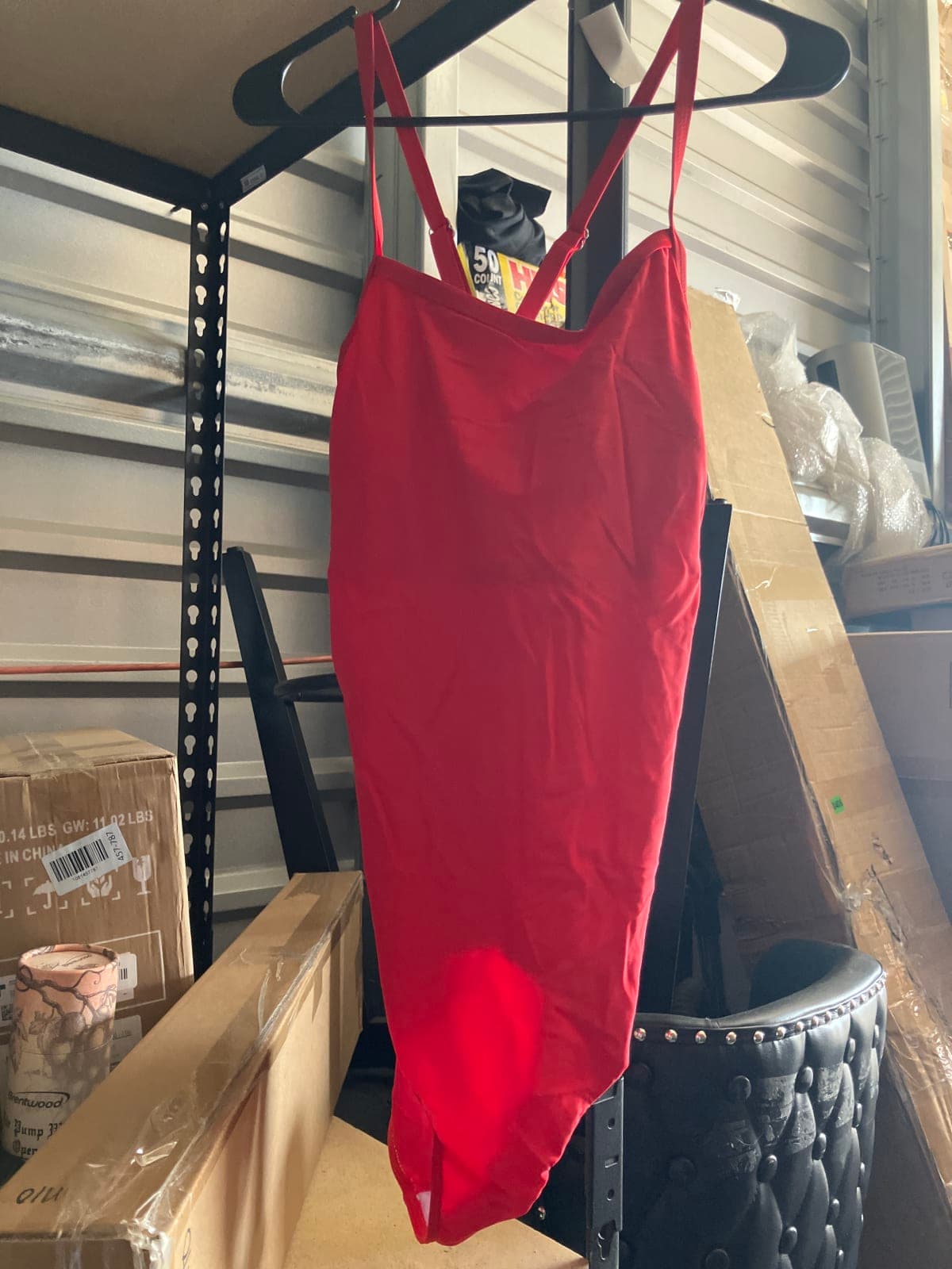 Stylish Red One-Piece Swimsuit