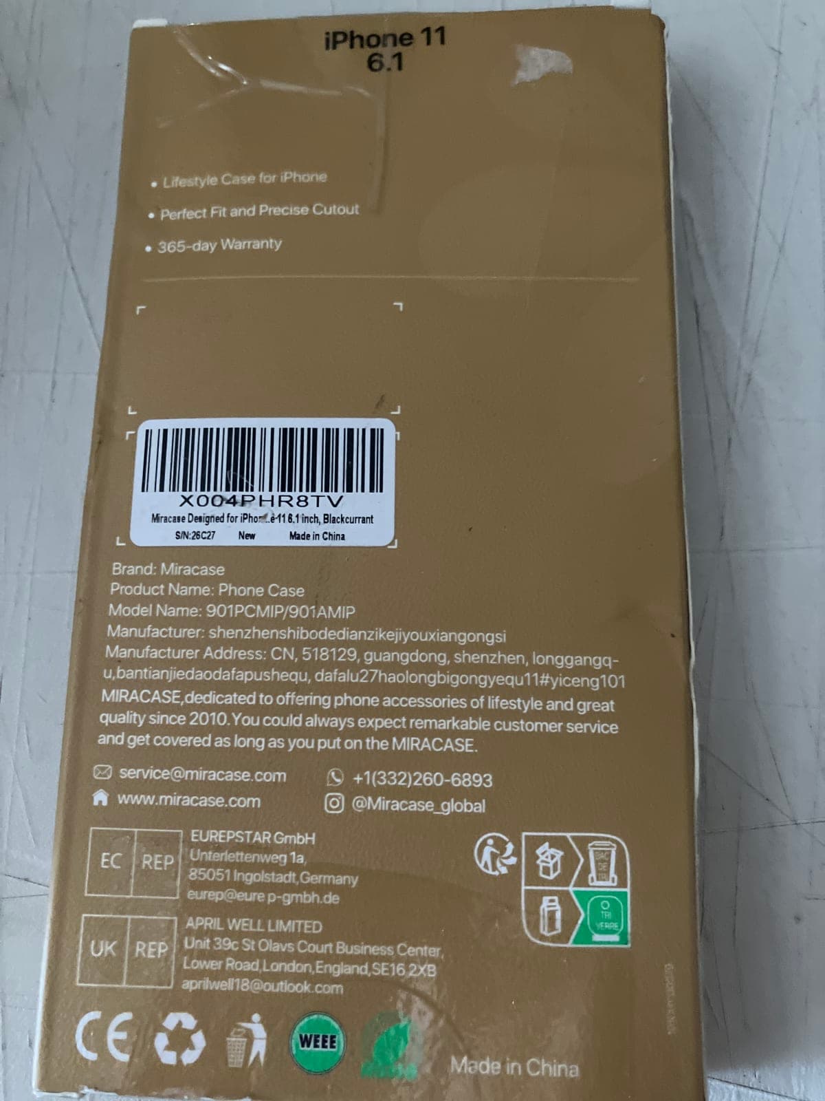 Miracase iPhone 11 Lifestyle Case - Blackcurrant
