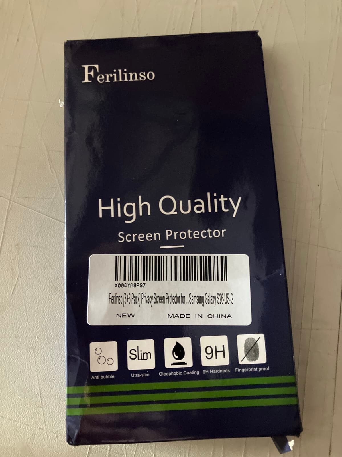 Ferilinso Privacy Screen Protector for Samsung Galaxy S24 - 3 Pack