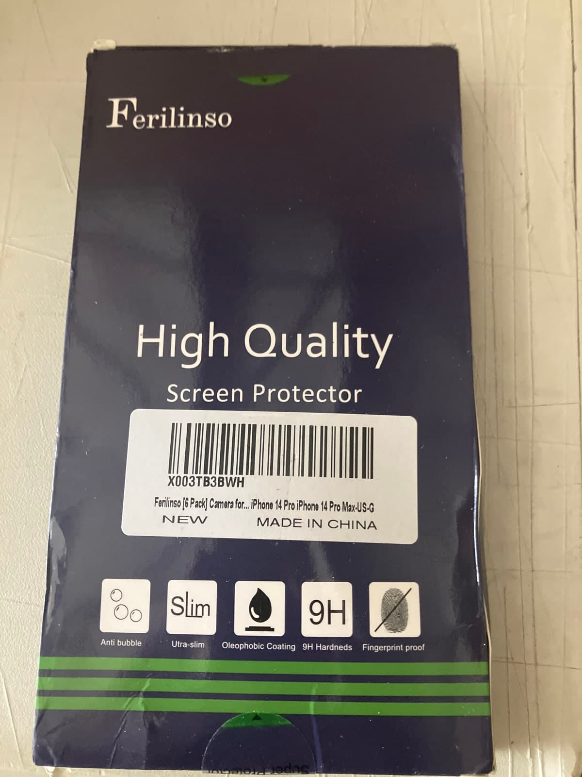 Ferilinso 6 Pack High Quality Screen Protector for iPhone 14 Pro