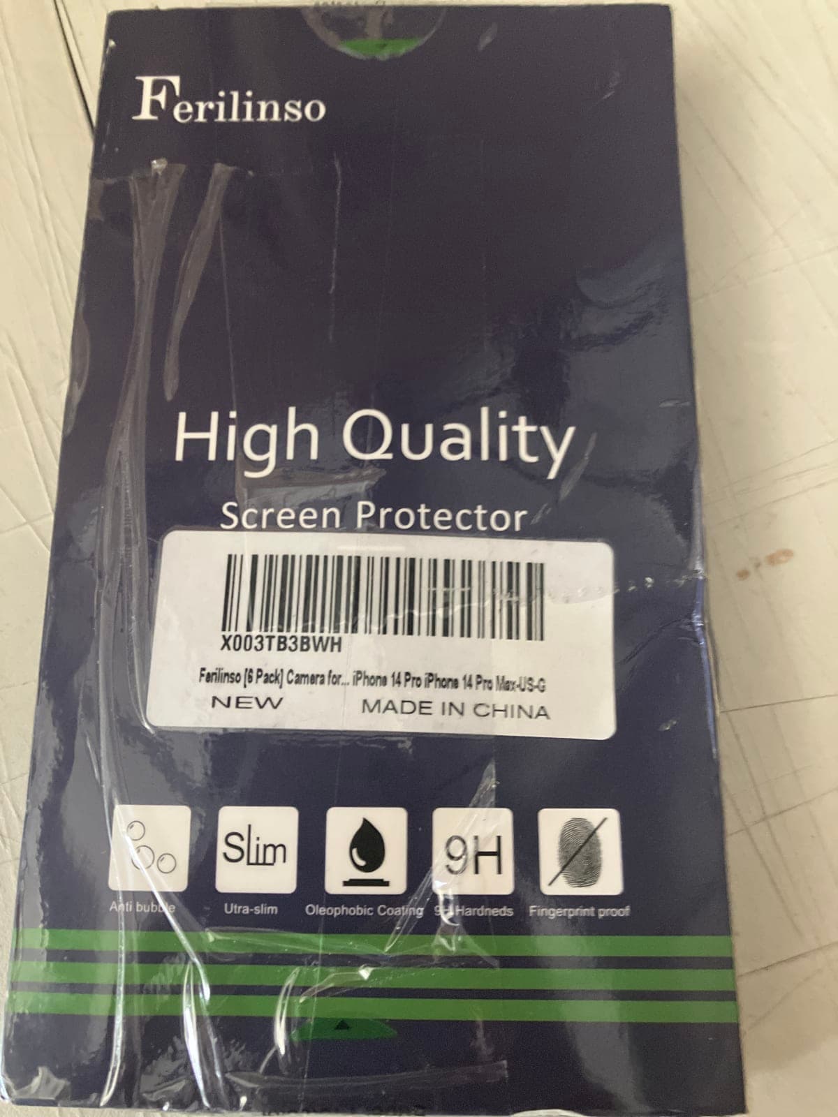 Ferilinso High Quality Screen Protector for iPhone 14 Pro/Max