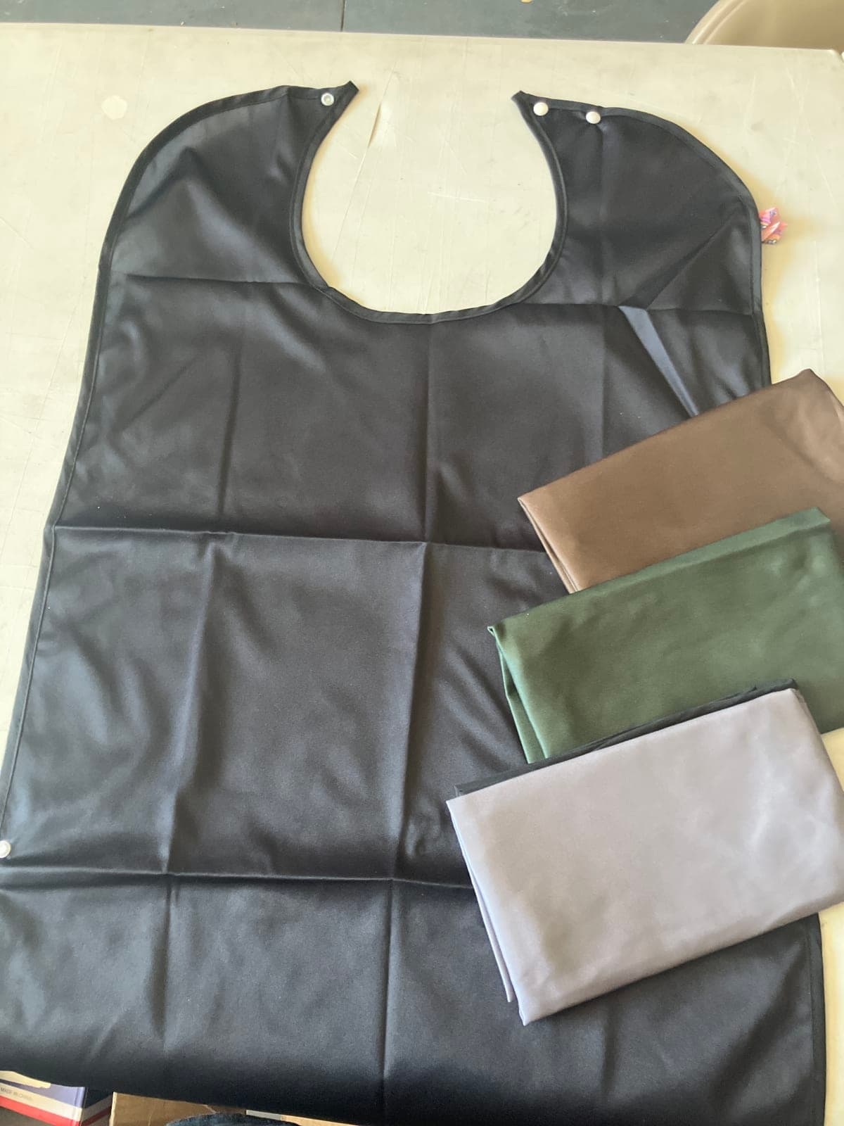 Multi-Color Waterproof Apron Set with Snaps