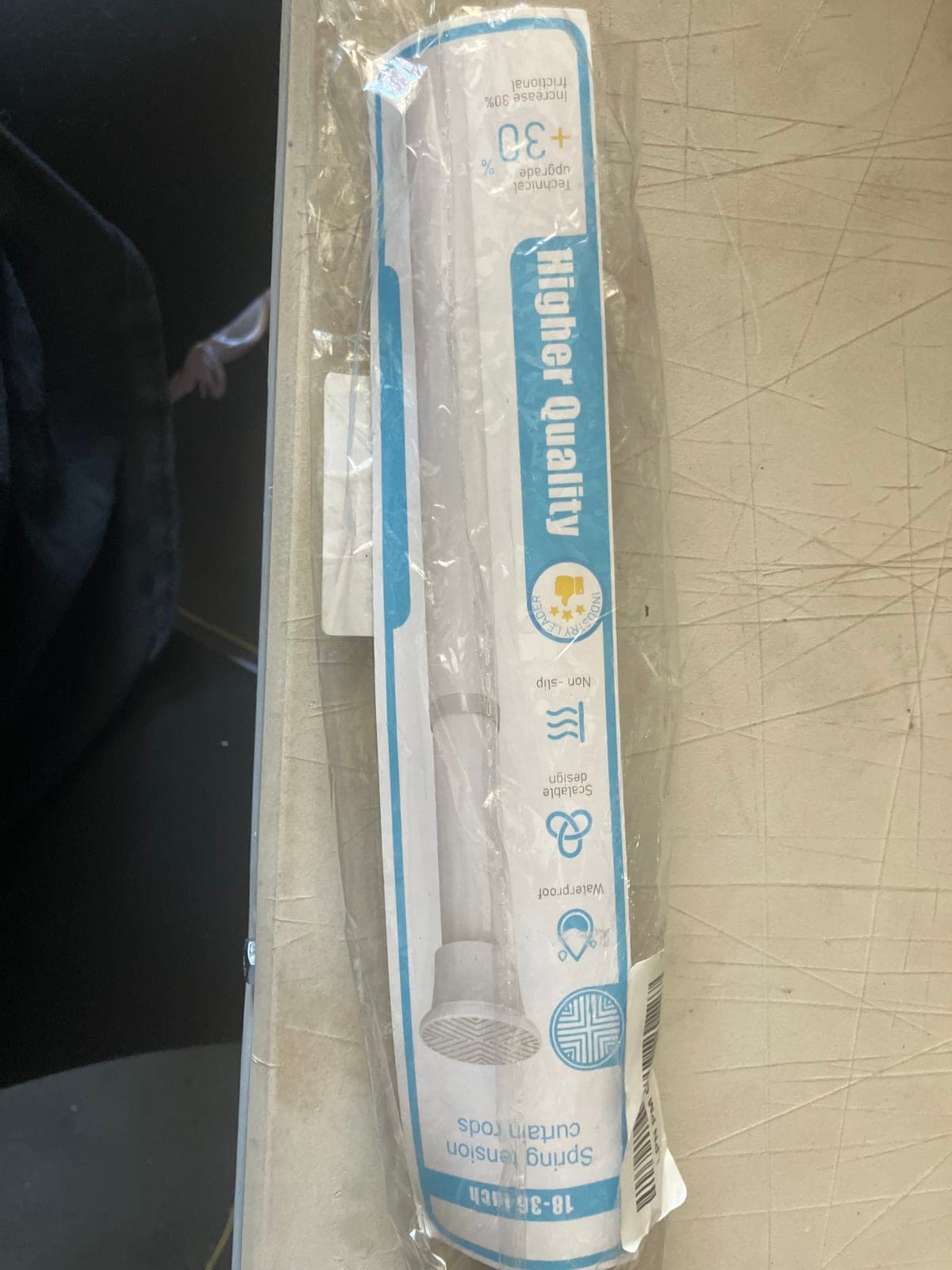 Higher Quality Spring Tension Curtain Rod - 36 Inch